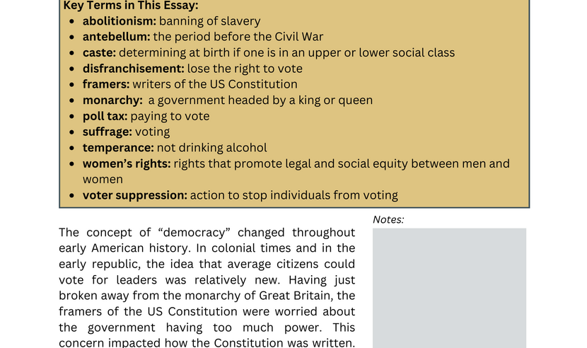 Pioneering New Methods To Expand Voting, 1865–1920 | Gilder Lehrman ...